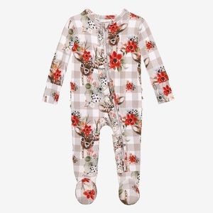 Posh Peanut Winnie Ruffled Footie NWT